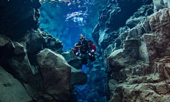 Diving in Silfra fissure